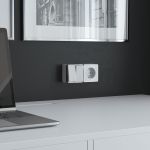 Розетка с заземлением Gallant белая W5071001