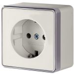 Розетка с заземлением Gallant слоновая кость W5071003