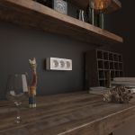 Розетка тройная с заземлением и шторками Gallant белая W5073101