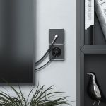 ТВ-розетка оконечная Gallant графит рифленый W5083004