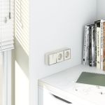 Выключатель двухклавишный Gallant слоновая кость W5020003