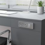 Выключатель двухклавишный проходной cеребряный рифленый W1122009