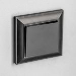 Выключатель одноклавишный проходной черный матовый W1112008