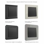 Выключатель одноклавишный проходной черный матовый W1112008