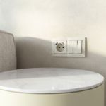 Выключатель одноклавишный проходной (слоновая кость) W1112003