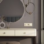 Выключатель одноклавишный с подсветкой (шампань рифленый) W1110110