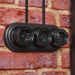 Ретро кабель витой  3х1,5 черный 50 м W6453508