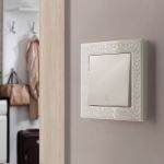 W0012303/ Рамка на 1 пост Flock (слоновая кость) W0012303