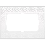 Рамка из поликарбоната для двойной розетки Flock белый W0082301