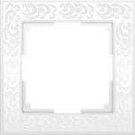 W0012301/ Рамка на 1 пост Flock (белый) W0012301