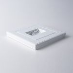 W0012301/ Рамка на 1 пост Flock (белый) W0012301