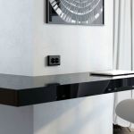 Рамка из поликарбоната для двойной розетки Stark черный W0081808