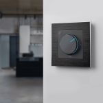 Рамка из металла на 1 пост Аluminium черный алюминий W0011708