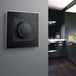 Рамка из металла на 1 пост Аluminium черный алюминий W0011708