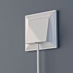 Рамка из пластика на 1 пост Fiore белый W0012201