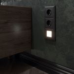 Рамка из поликарбоната на 3 поста Fiore черный W0032208