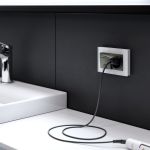 Рамка из стекла для двойной розетки Favorit белый W0081101