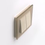 Рамка из стекла на 1 пост Favorit шампань W0011111