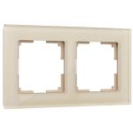 Рамка из стекла на 2 поста Favorit шампань W0021111