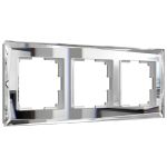 Рамка из стекла на 3 поста Diamant зеркальный W0031220