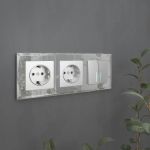 Рамка из стекла на 3 поста Diamant зеркальный W0031220