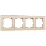 Рамка из стекла на 4 поста Favorit шампань W0041111