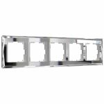 Рамка из стекла на 5 постов Diamant зеркальный W0051220