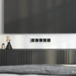 Рамка из стекла на 5 постов Favorit белый W0051101