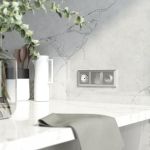 Рамка из поликарбоната на 3 поста Fiore серебряный W0032206