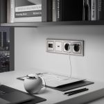 Рамка из металла на 4 поста Metallic глянцевый никель W0041602