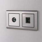 Розетка Ethernet RJ-45 (глянцевый никель) W1181002