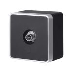 ТВ-розетка оконечная Gallant черный с серебром W5083034 W5083034