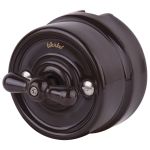 Выключатель на 4 положения двухклавишный коричневый ретро W5620014