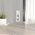 Выключатель одноклавишный (перламутровый рифленый) W1110013