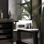 Выключатель одноклавишный проходной Gallant черный/хром W5012035