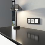 Выключатель одноклавишный проходной с подсветкой (белый) W1112101