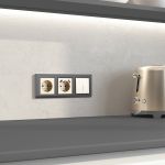 Выключатель одноклавишный с подсветкой (шампань) W1110111