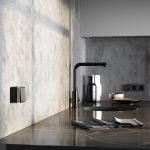 Выключатель одноклавишный влагозащищенный Gallant черный/хром W5010235