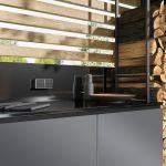 Выключатель одноклавишный влагозащищенный Gallant черный/хром W5010235