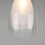 Подвесной светильник со стеклянным плафоном 50085/1 хром