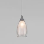 Подвесной светильник со стеклянным плафоном 50085/1 хром