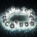 Гирлянда нить хром перламутровый с эффектом мерцания 2,8м IP20 400-003 хром/белый с эффектом мерцания