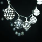 Гирлянда нить хром перламутровый с эффектом мерцания 2,8м IP20 400-003 хром/белый с эффектом мерцания