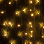 Гирлянда занавес на ель теплый белый 0,45*1,5м IP20 200-003 теплый белый