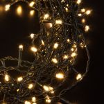 Гирлянда занавес на ель теплый белый 0,45*1,5м IP20 200-003 теплый белый