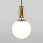 Подвесной светильник со стеклянным плафоном 50197/1 латунь