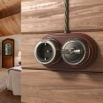 Переключатель/выключатель одноклавишный бронзовый ретро W5712012