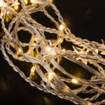 Гирлянда бахрома теплый белый 1,8*0,5м IP20 100-002 теплый белый