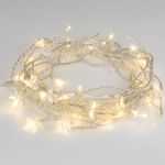 Гирлянда бахрома теплый белый 1,8*0,5м IP20 100-002 теплый белый