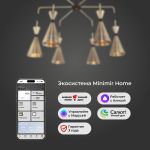 Люстра с металлическими плафонами 316/6